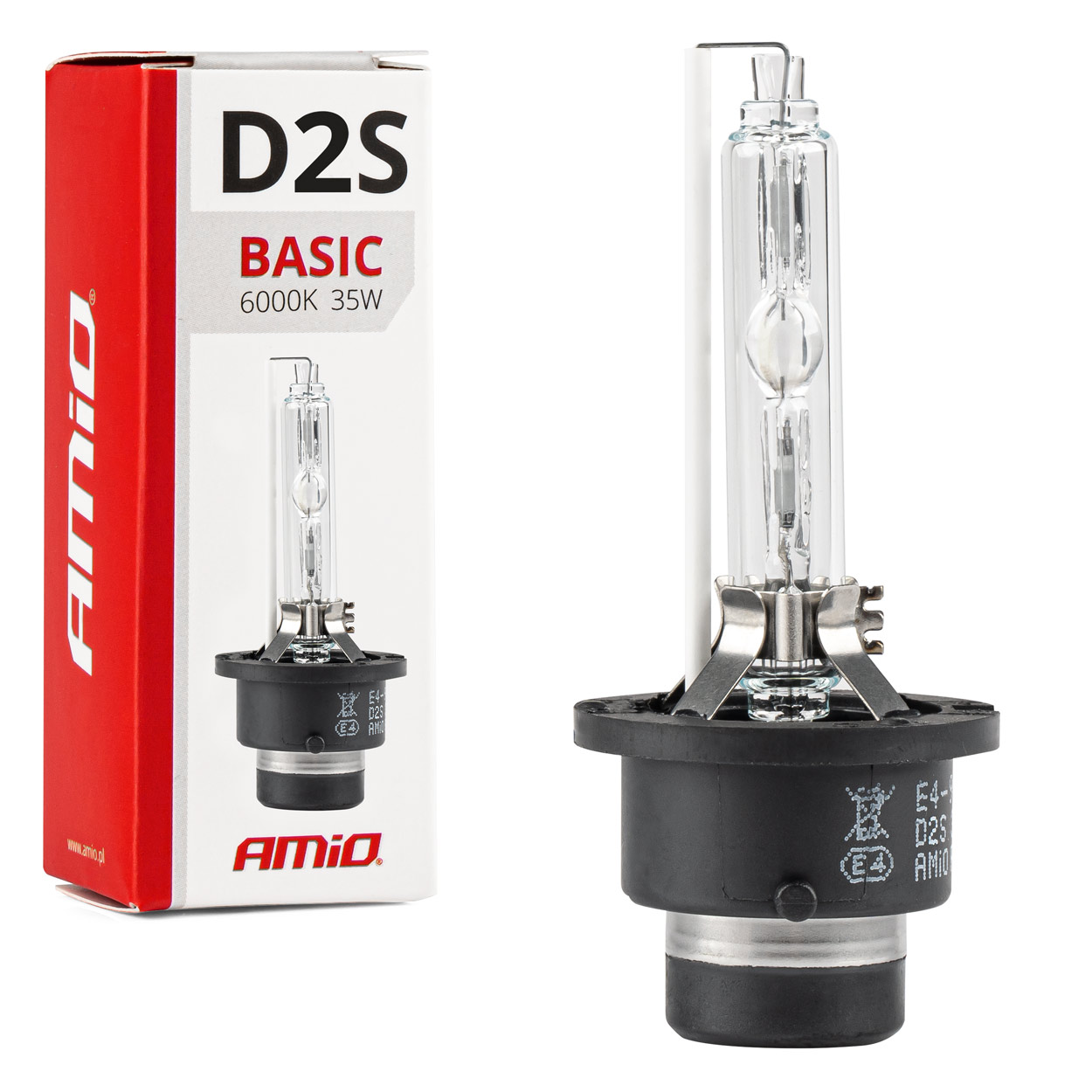 Xenon žarnica tip D2S 6000K AMiO BASIC