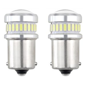 LED Canbus 3014 24SMD + 3030 6SMD 1156 BA15S P21W R10W R5W bele 12V/24V