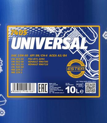 Motorno olje Mannol 15W-40 Universal / 10L