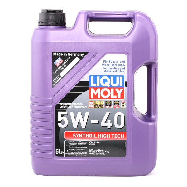 Motorno olje Liqui Moly 5W-40 Synthoil High Tech / 5L