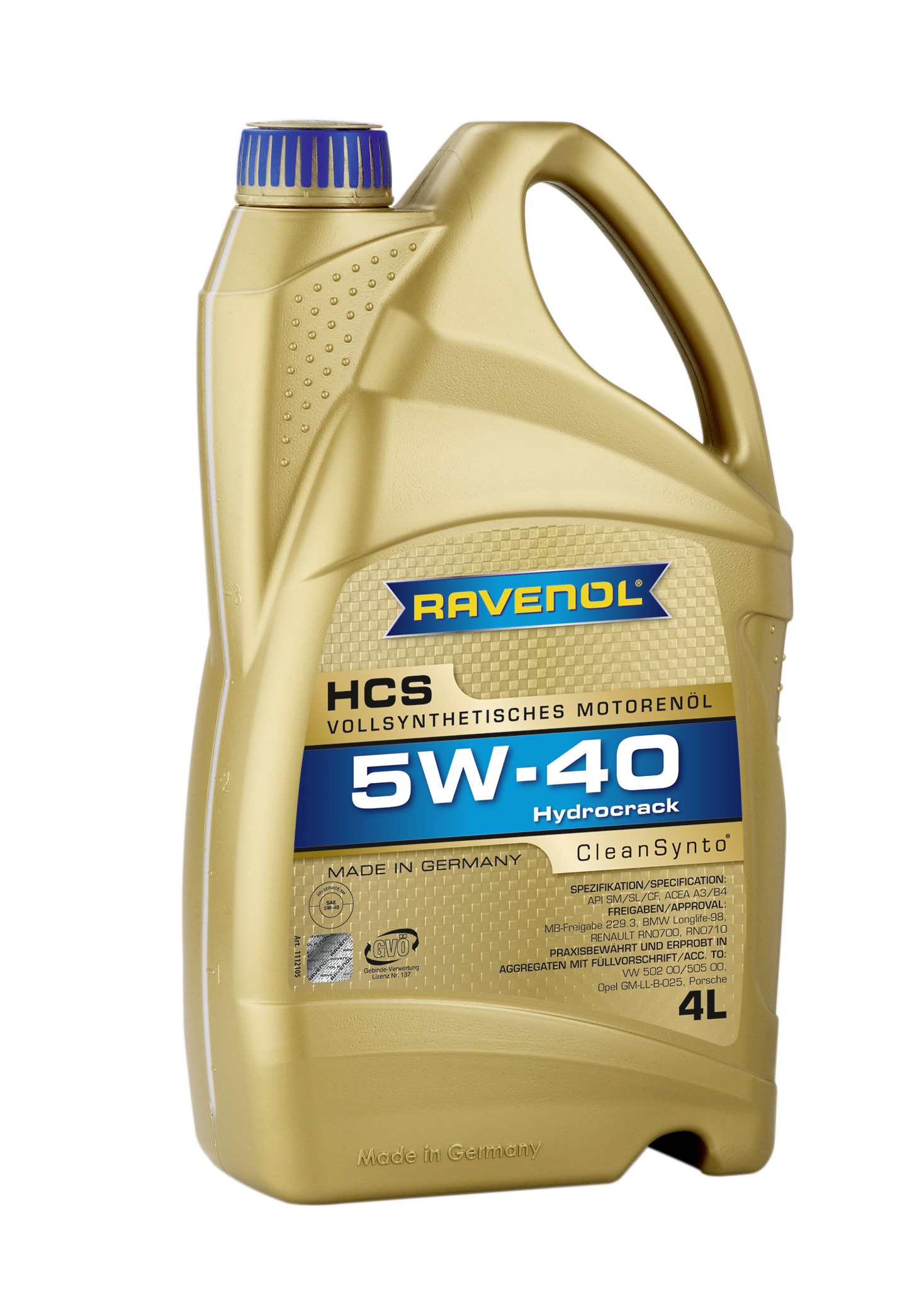 Motorno olje Ravenol 5W-40 HCS / 4L